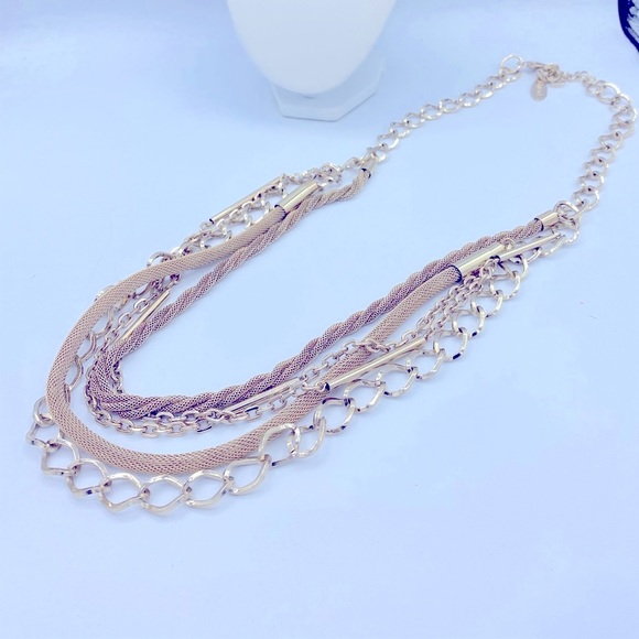 Chicos Multi Chain Layered Long Necklace Good Condition 32”  with a 4” extender - Picture 8 of 8